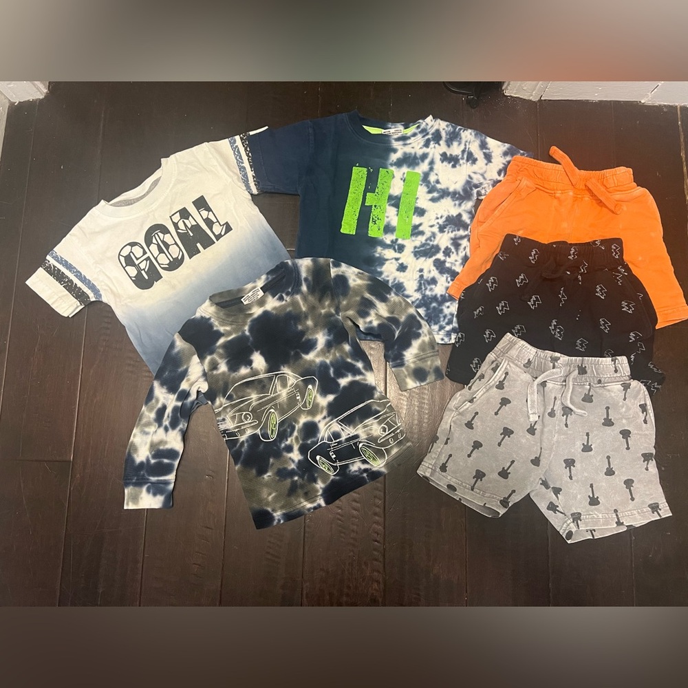 Mish Kids Graphic Tees and Shorts Set